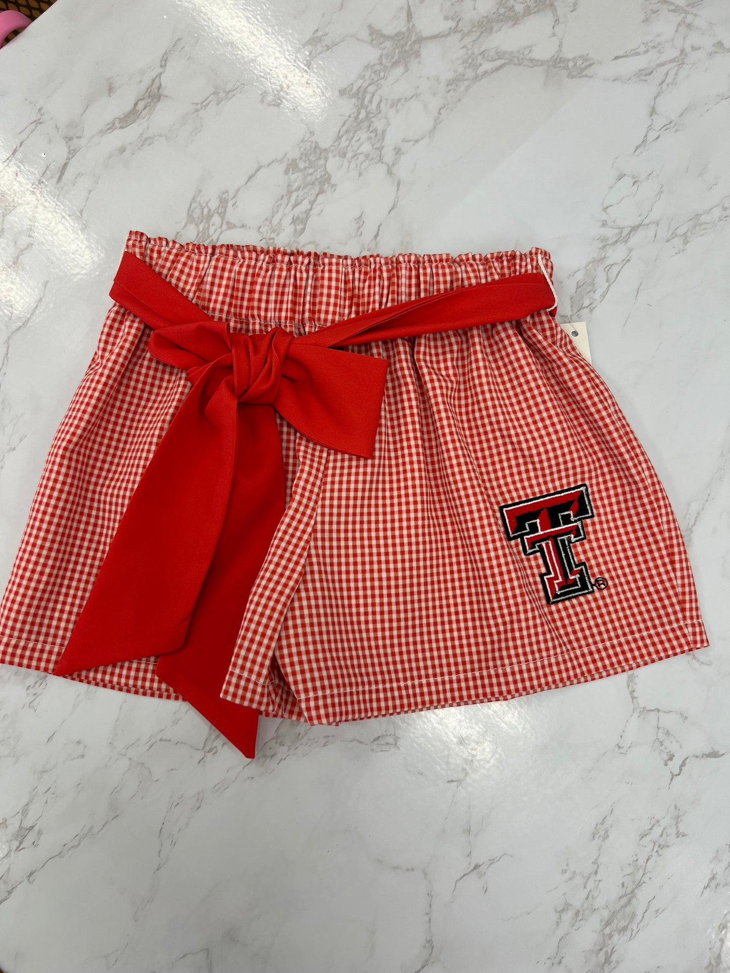 Texas Tech Embroidered Shorts