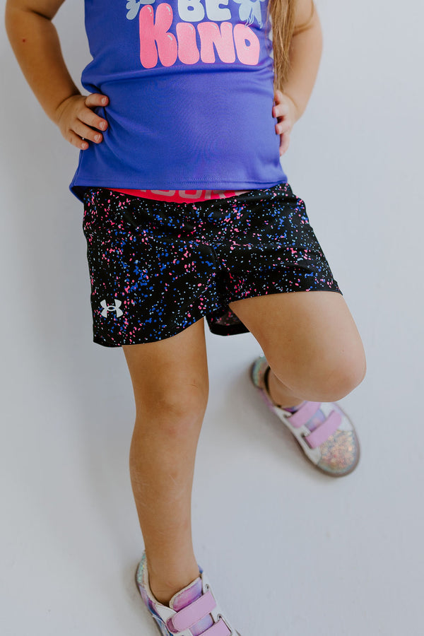 UA speckled shorts