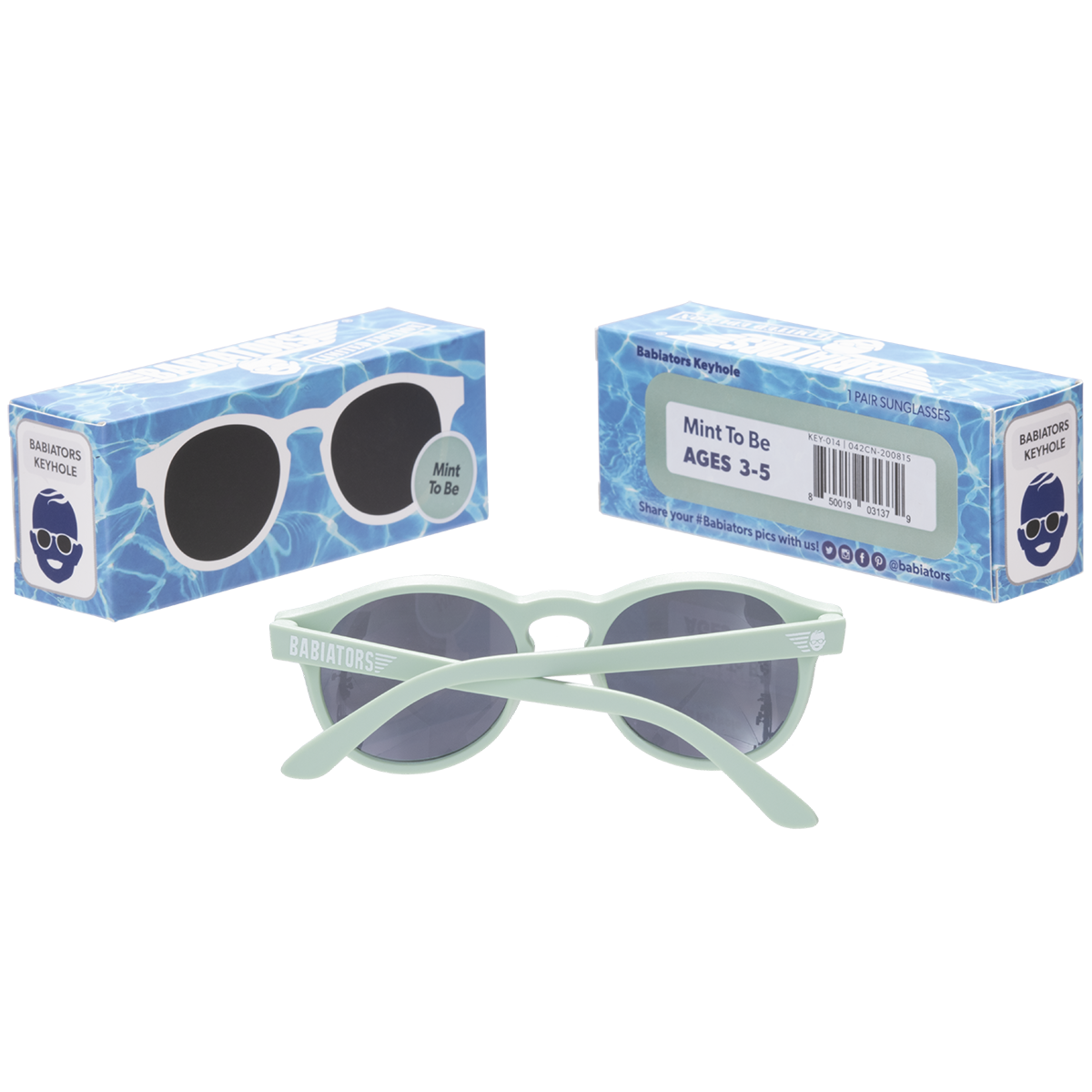 Mint Keyhole Kids Sunglasses