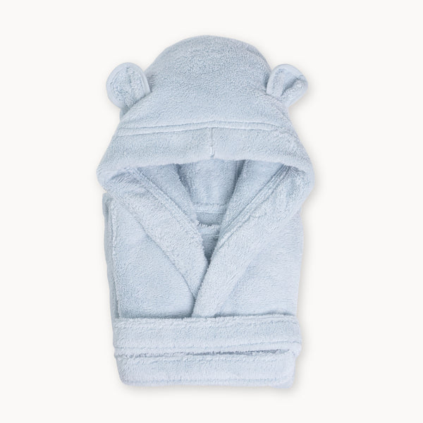 Organic Cotton Hooded Cover-Up Blue
