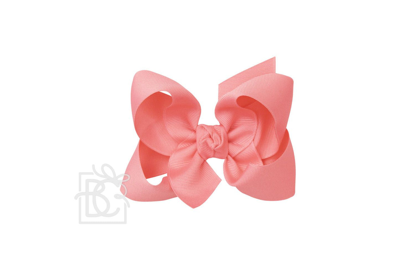 LARGE SIGNATURE GROSGRAIN DOUBLE KNOT BOW ON CLIP (4.5")