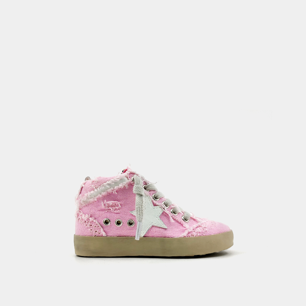 Toddler Pink Canvas High Tops