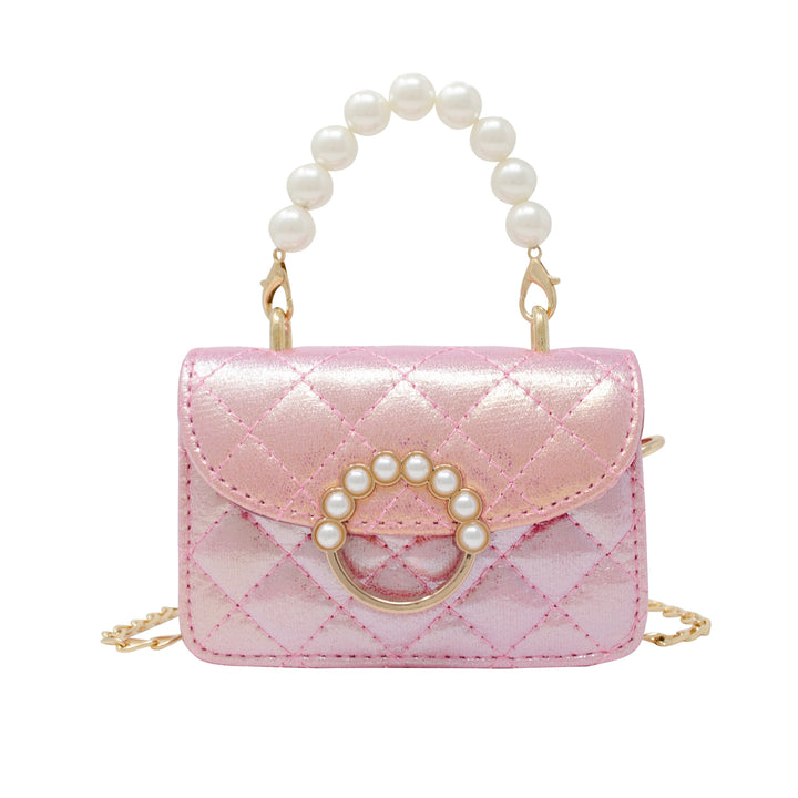 Quilted Pearl Flap Bag