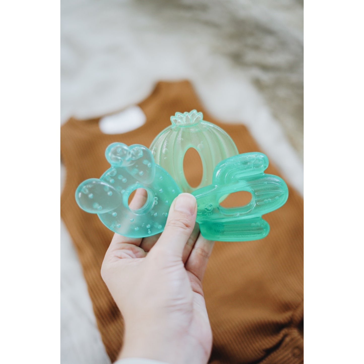 Cutie Coolers™ Cactus Water Filled Teethers (3-pack)
