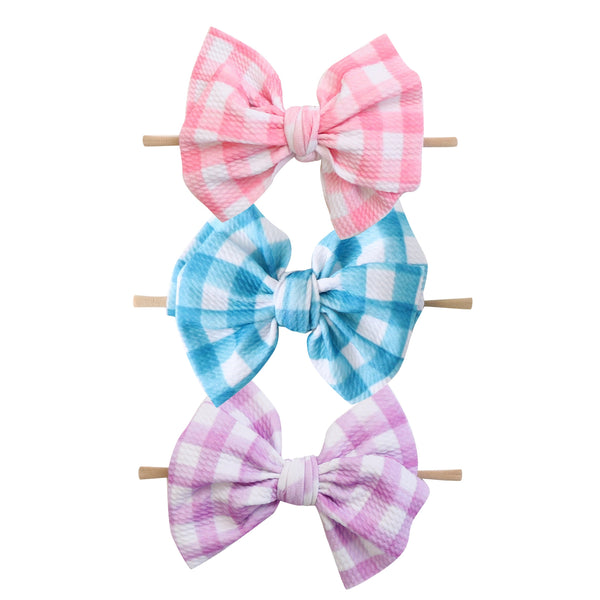 Gingham Bows (Set of 3)
