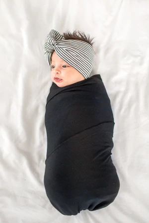 Midnight Knit Swaddle Blanket
