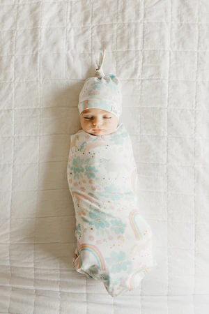Whimsy Knit Swaddle Blanket